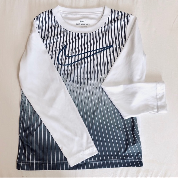 Nike Other - Nike white dri-fit long sleeve shirt size S 4-5